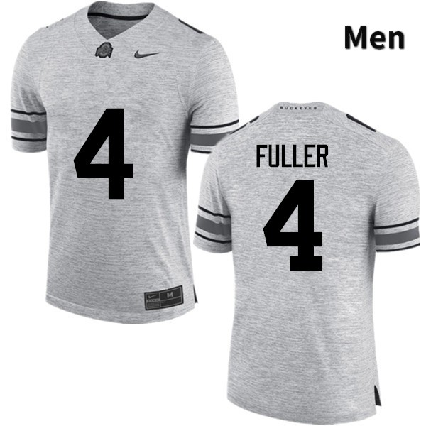 Ohio State Buckeyes Jordan Fuller Men's #4 Gray Game Stitched College Football Jersey